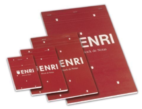 ENRI - Bloc Grapado Tapa Blanda A4 80 Hojas 4X4 Rojo (Ref.400032069)