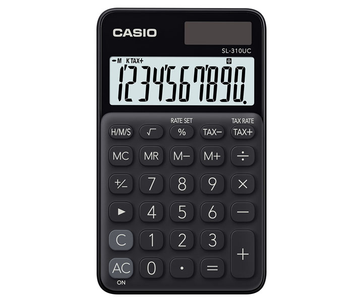 CASIO - Calculadora Bolsillo Negra (Ref.SL-310UC-BK)