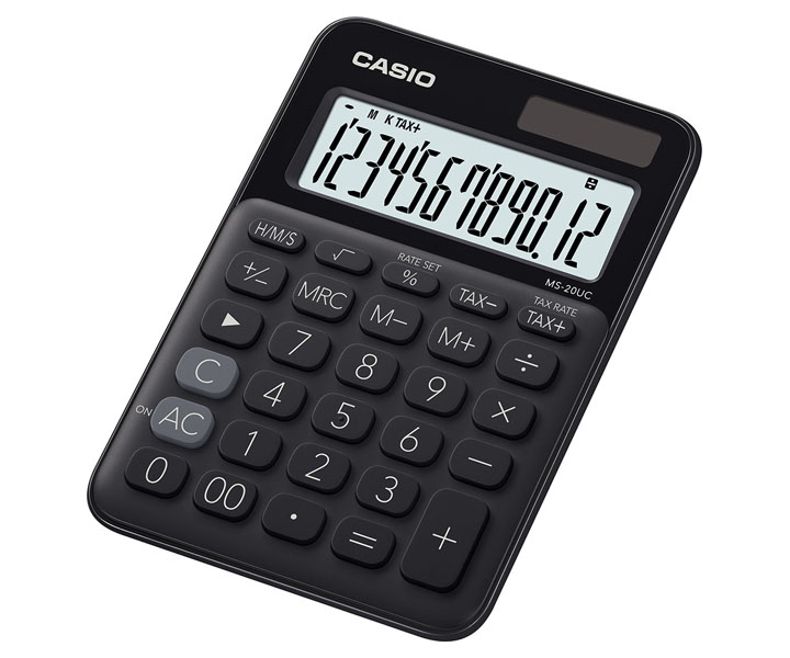CASIO - Calculadora Sobremesa Negro (Ref.MS-20UC-BK)