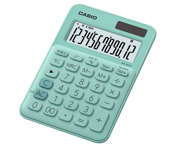 CASIO - Calculadora SobremesaAzul (Ref.MS-20UC-BU)