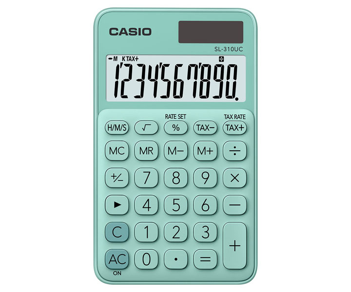 CASIO - Calculadora BolsilloVerde (Ref.SL-310UC-GN)