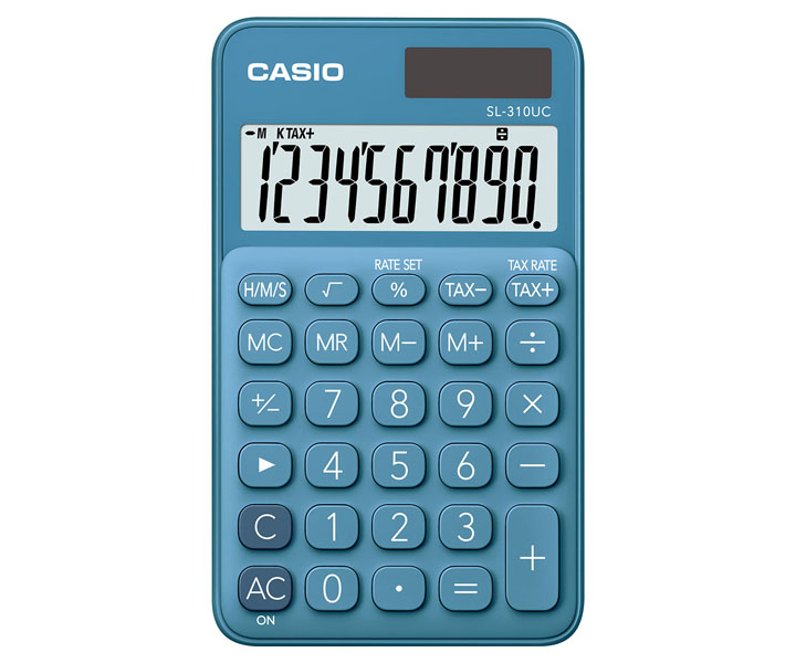 CASIO - Calculadora BolsilloAzul (Ref.SL-310UC-BU)