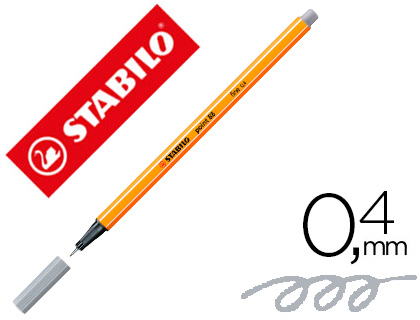STABILO - Rotulador Point 88 0.4mm gris medio (Ref.88/95)