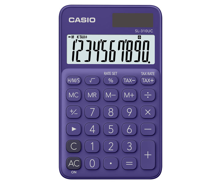 CASIO - Calculadora BolsilloRoja (Ref.SL-310UC-RD)