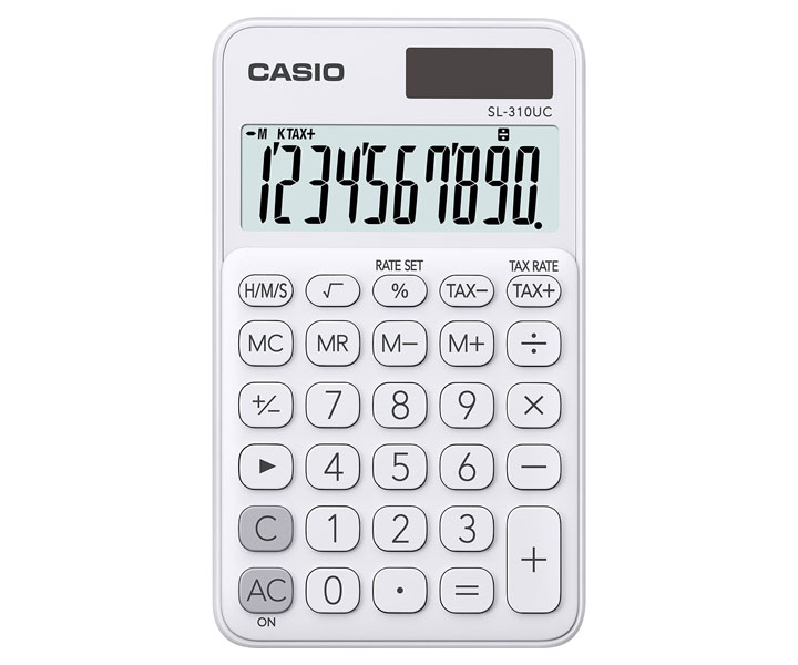 CASIO - Calculadora Bolsillo Blanca (Ref.SL-310UC-WE)