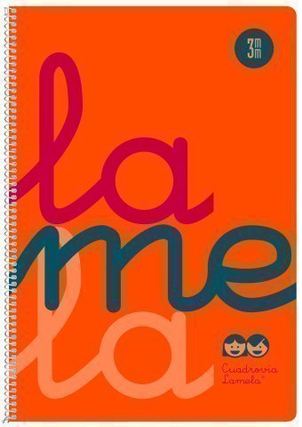 LAMELA - Cuaderno Fº polipropileno C3 80 hojas 90 grs naranja (Ref.7FTP003N)