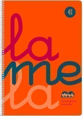 LAMELA - Cuaderno Fº polipropileno C4 80 hojas 90 grs naranja (Ref.7FTP004N)
