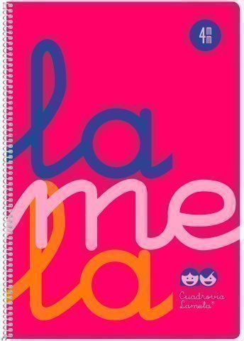 LAMELA - Cuaderno Fº Polipropileno C4 80 hojas 90 grs Rosa (Ref.7FTP004R)