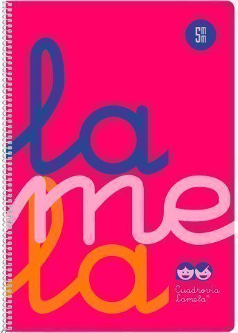 LAMELA - Cuaderno Fº polipropileno C5 80 hojas 90 grs rosa (Ref.7FTP005R)