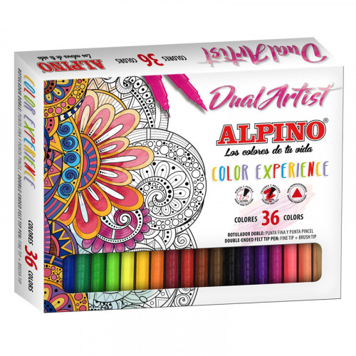 ALPINO - Estuche 36 rotuladores Color Experience (Ref.AR000176)