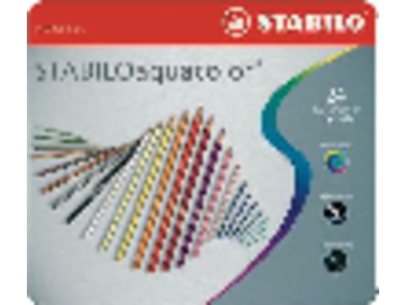 STABILO - Lapices colores Estuche Metalico 36 ud Colores Surtidos Acuarelables (Ref.1636-6)
