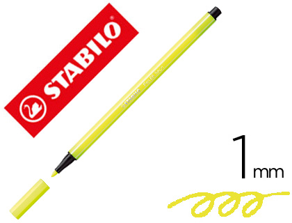 STABILO - Rotulador Pen 68 amarillo fluorescente (Ref.68/024)
