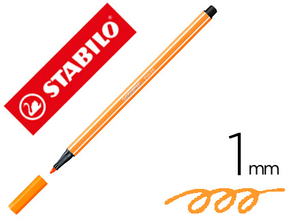 STABILO - Rotulador Pen 68 naranja fluorescente (Ref.68/054)