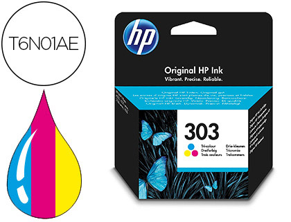 HP ( HEWLETT PACKARD ) - cartucho inyección tri-color 303 ENVY 7800 (Ref.T6N01AE)
