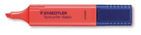 STAEDTLER - ROTULADOR TEXTSURFER CLASSIC 364 FLUORESCENTE ROJO (Ref.364-2)