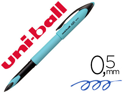 UNI-BALL - BOLIGRAFO ROLLER AIR MICRO UBA-188EL-M 0,5 MM AZUL CIELO TINTA AZUL (Ref.215954000)