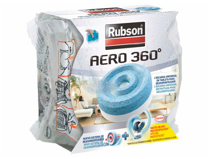RUBSON - DESHUMIDIFICADO AERO 360 AROMATERAPIA VAINILLA RECAMBIO PASTILLA (Ref.2093426)