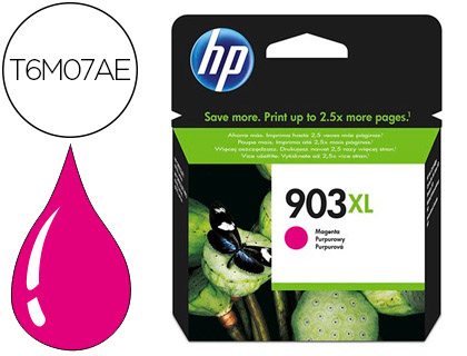 HP ( HEWLETT PACKARD ) - INK-JET N.903XL OFFICEJET 6960 / 6970 MAGENTA 825 PAGINAS (Ref.T6M07AE)