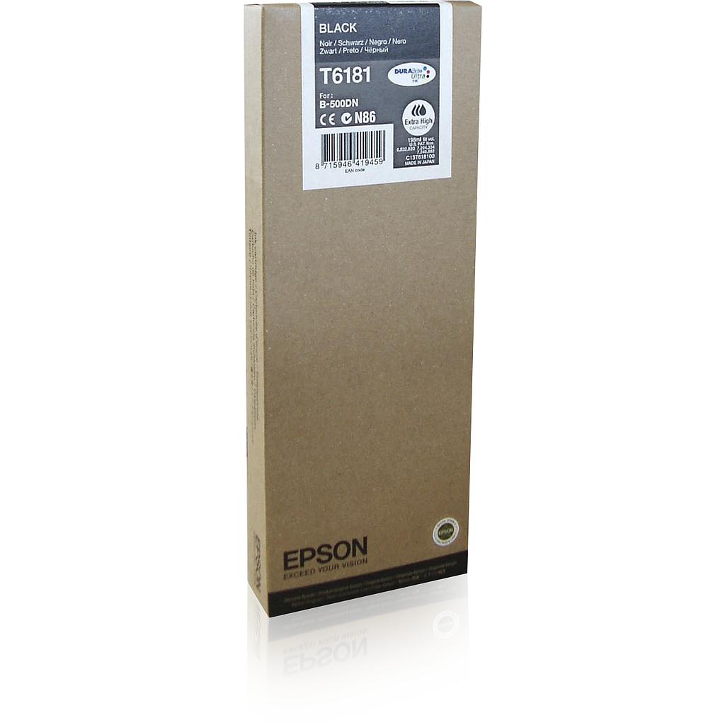 EPSON - Cartuchos Inyeccion T6181 Negro (Ref.C13T618100)