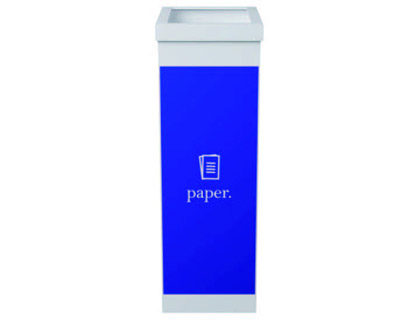 PAPERFLOW - Papelera 60L Azul Reciclaje selectivo para papel.Poliestireno 760x 363x263 mm CTSPA13 (Ref.CTSPA.13)
