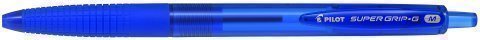 PILOT - Bolígrafo retráctil SUPER G azul. Diámetro de bola 1mm. BPGG-8R-M-L (Ref.NSGGA)