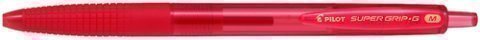 PILOT - Bolígrafo retráctil SUPER G rojo. Diámetro de bola 1mm. BPGG-8R-M-R (Ref.NSGGR)