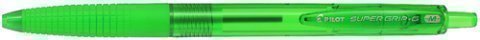 PILOT - Bolígrafo retráctil SUPER G verde. Diámetro de bola 1mm. BPGG-8R-M-G (Ref.NSGGV)