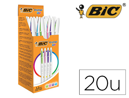BIC - Caja 20 bolígrafos Cristal Up Fun colours (Ref.950446)
