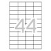 APLI - Caja 100H Etiquetas Blancas Removibles 48,5 x 25.4mm (Ref.03054)