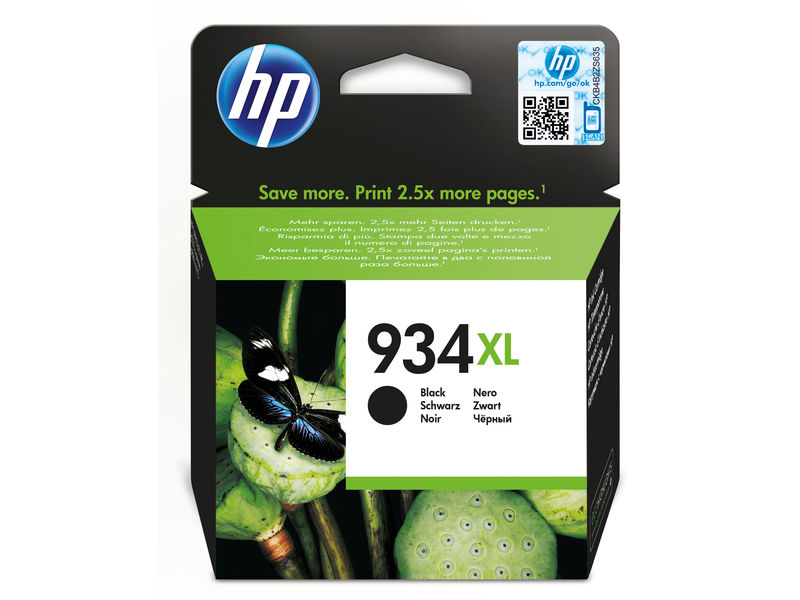 HP ( HEWLETT PACKARD ) - Cartuchos ORIGINALES Inyección De Tinta 934XL Negro (Ref.C2P23AE#BGY)