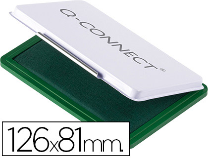 Q-CONNECT - TAMPON N.1 126X81 MM VERDE (Ref.KF15439)