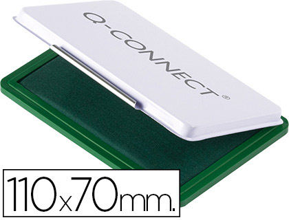 Q-CONNECT - TAMPON N.2 110X70 MM VERDE (Ref.KF25210)