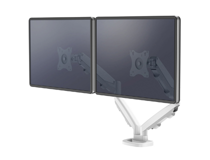 FELLOWES - Brazo para monitor serie eppa ajustable altura 2 pantallas normativa vesa hasta 10 kg blanco (Ref. 9683501)