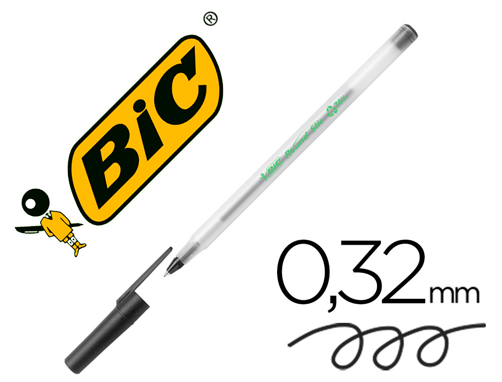 BIC - Boligrafo ecolutions round stic negro (Ref. 89329392)