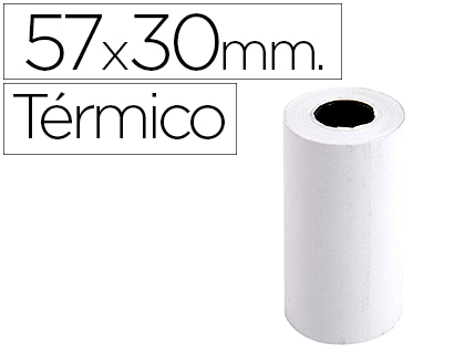 EXACOMPTA - Rollo sumadora termico 57 mm x 30 mm 55 g/m2 sin bisfenol a (Ref. 40642E)