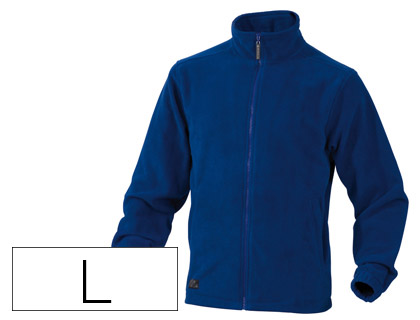 DELTAPLUS - Chaqueta polar con cremallera 2 bolsillos color azul talla l (Ref. VERNOBR-GT)