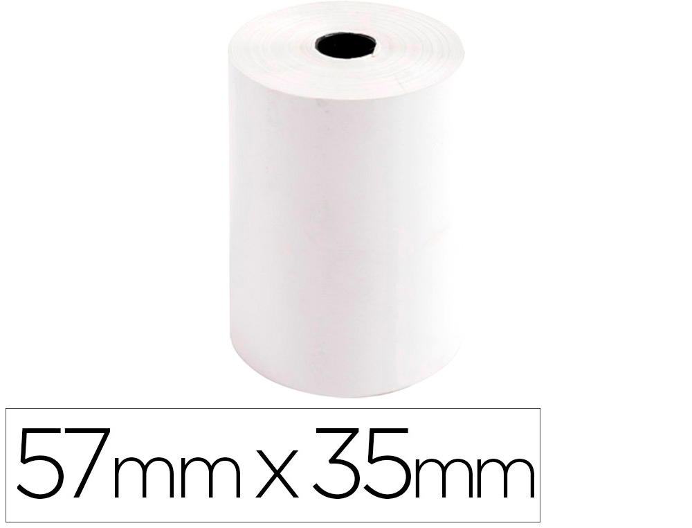 EXACOMPTA - Rollo sumadora safe contact termico 57 mm x 35 mm 44 g/m2 (Ref. 44809E)