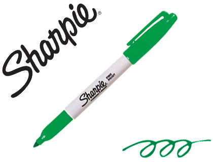 SHARPIE - Rotulador permanente punta fina verde (Ref. S0810960)