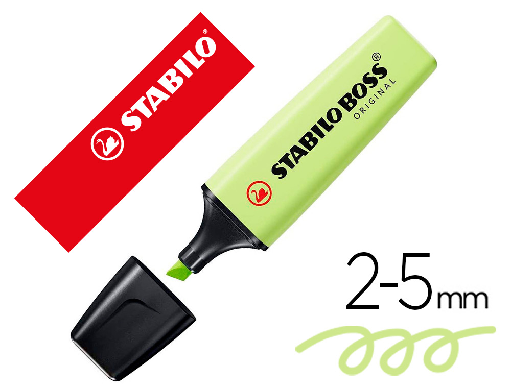 STABILO - Rotulador boss fluorescente 70 pastel chispa de lima (Ref. 70/133)