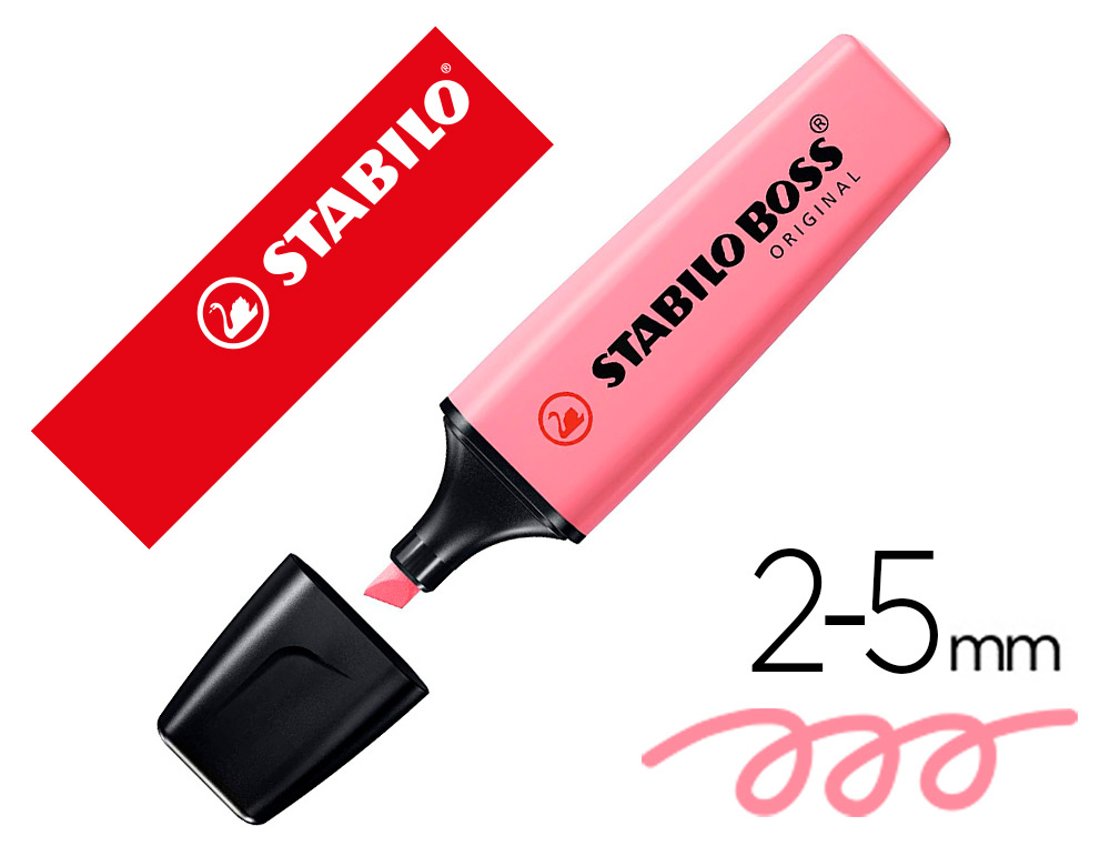 STABILO - Rotulador boss fluorescente 70 pastel rosa cerezo en flor (Ref. 70/150)