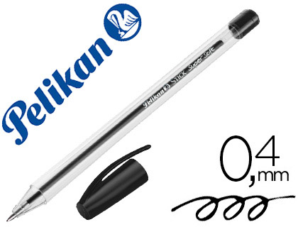 PELIKAN - Boligrafo stick super soft negro (Ref. 601450)