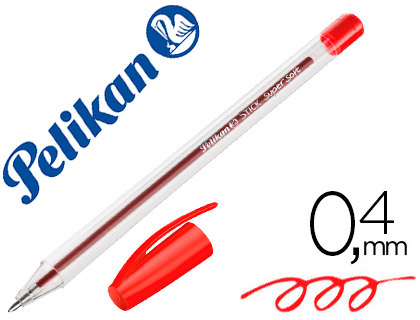 PELIKAN - Boligrafo stick super soft rojo (Ref. 601474)