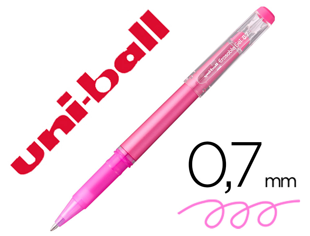 UNI-BALL - UNIBALL - Rotulador roller uf-222 tinta gel borrable 0,7 mm rosa (Ref. 233817000)