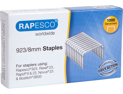 RAPESCO - Grapas galvanizada 923/8 caja de 1000 unidades (Ref. 1236)