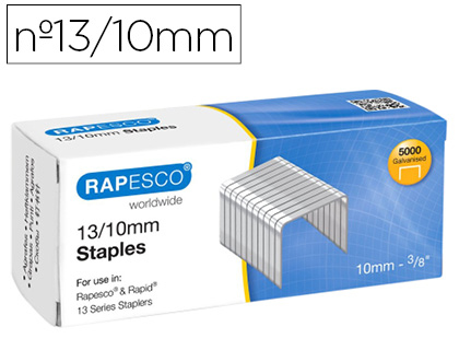 RAPESCO - Grapas galvanizada 13/10 caja de 5000 unidades (Ref. S13100Z3)
