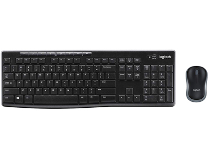 LOGITECH - Set teclado + raton mk270 inalambrico negro (Ref. 920-004513)