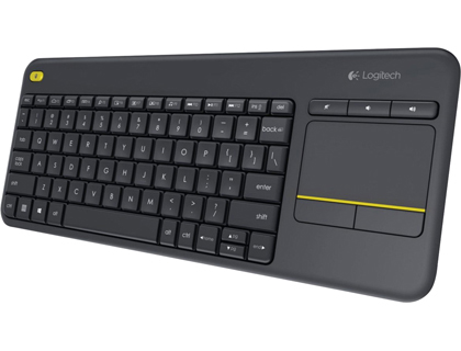 LOGITECH - Teclado k400 plus inalambrico touch pad negro (Ref. 920-007137)