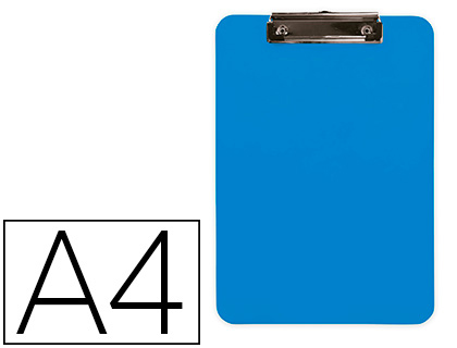 Q-CONNECT - Portanotas plastico din A4 celeste 2,5mm (Ref. KF11247)