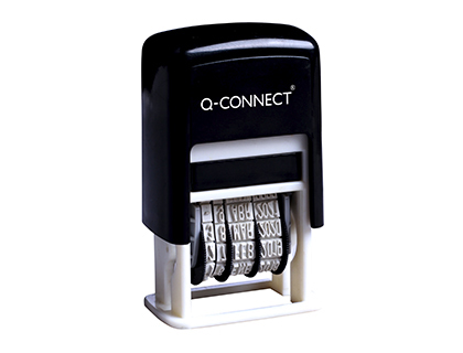 Q-CONNECT - Fechador entintaje automatico 4 mm color negro (Ref. KF14526)