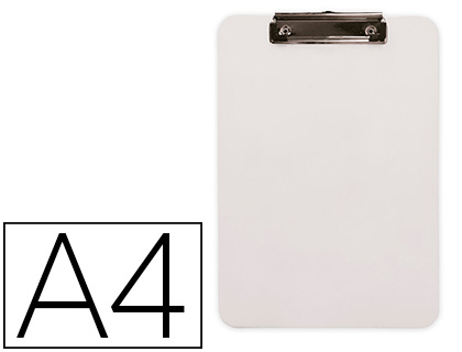 Q-CONNECT - Portanotas plastico din A4 blanco 2,5mm (Ref. KF11245)